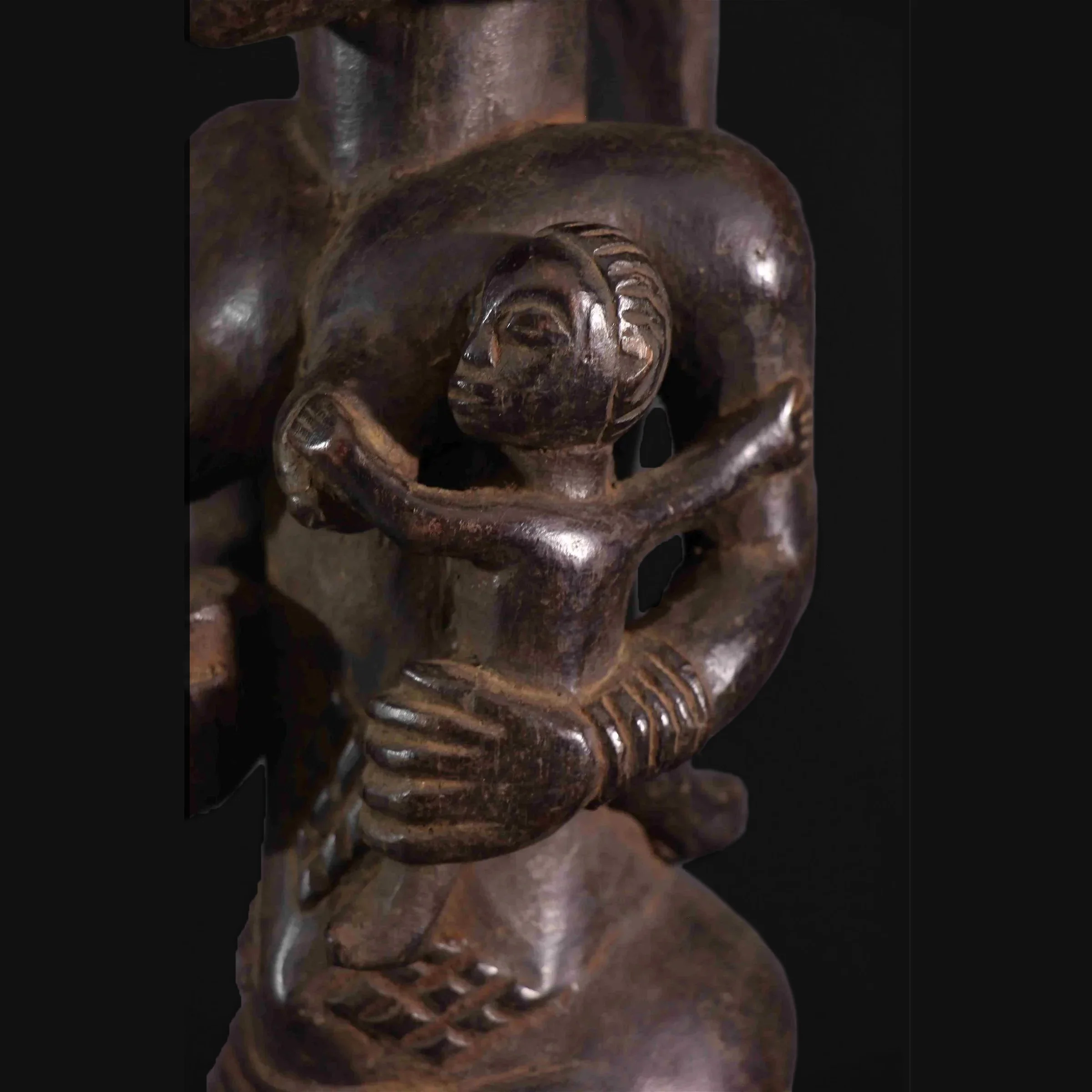 Luba/ Zela Female Maternity Figure, Democratic Republic of Congo  #19 - Image 10