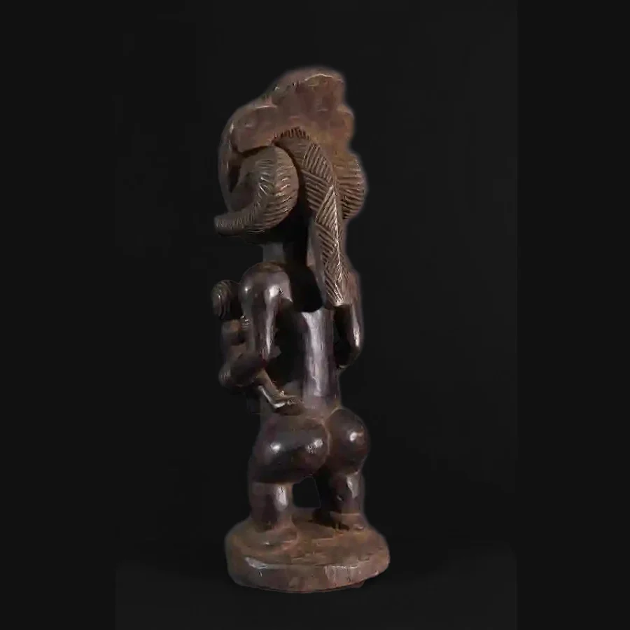 Luba/ Zela Female Maternity Figure, Democratic Republic of Congo  #19 - Image 4