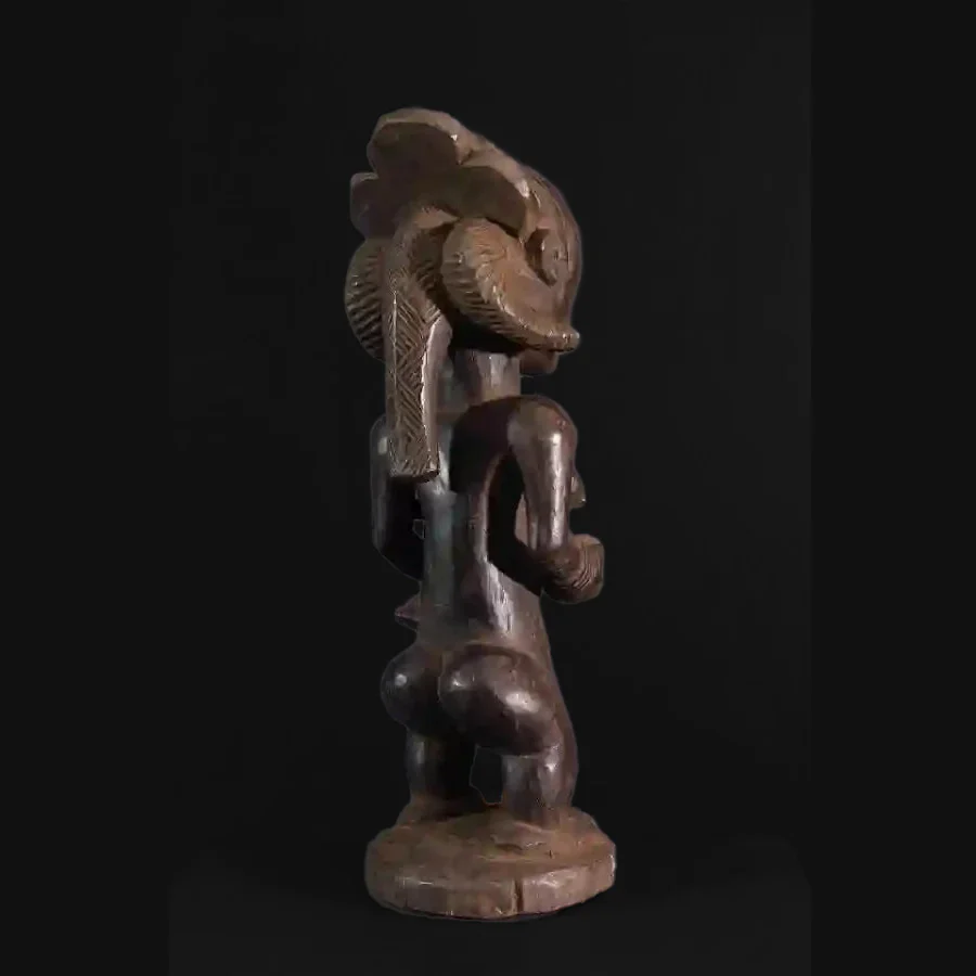 Luba/ Zela Female Maternity Figure, Democratic Republic of Congo  #19 - Image 5