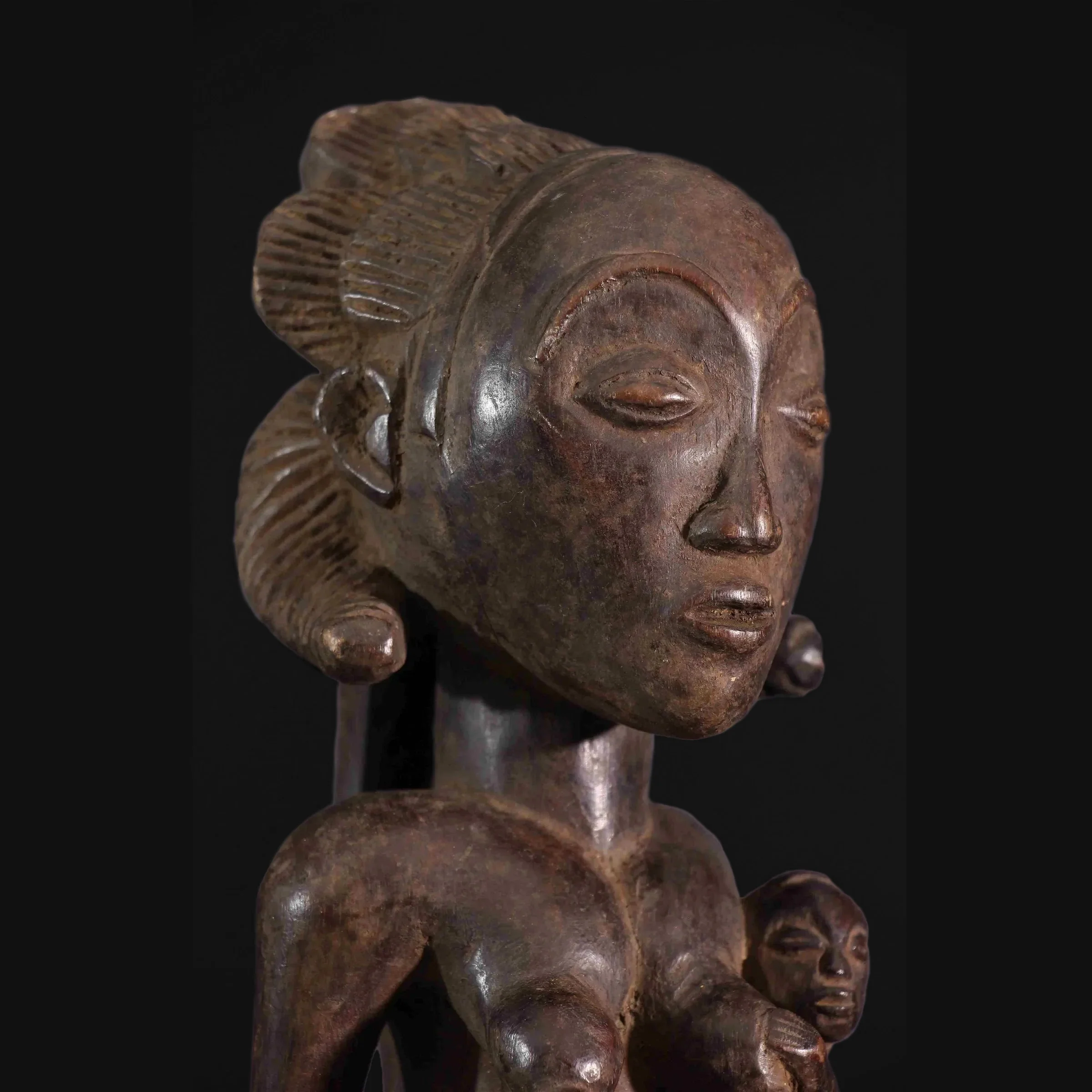 Luba/ Zela Female Maternity Figure, Democratic Republic of Congo  #19 - Image 7