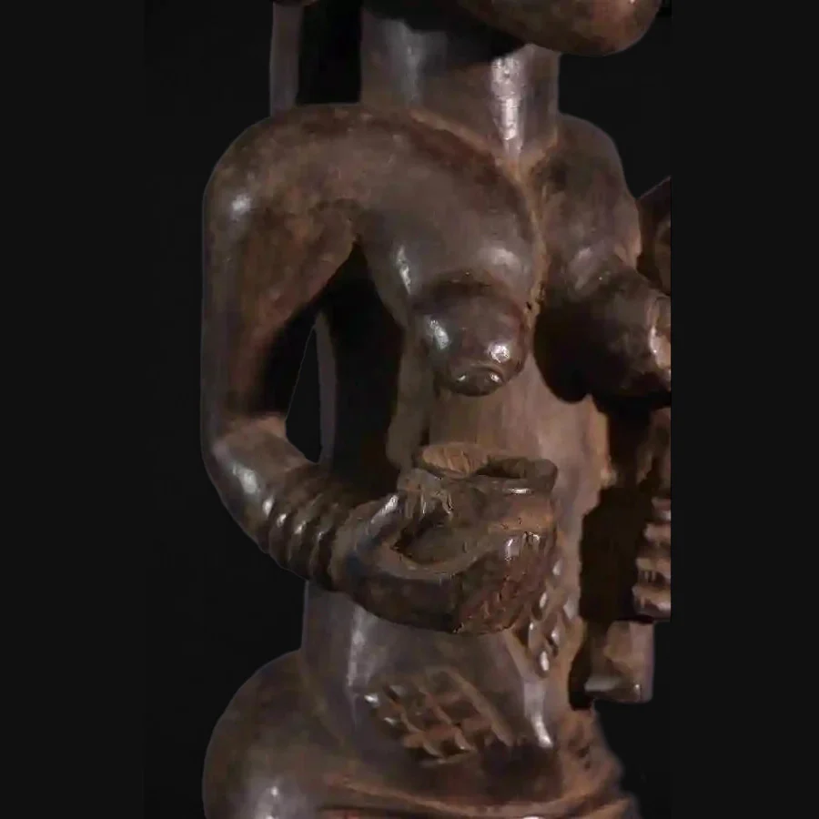 Luba/ Zela Female Maternity Figure, Democratic Republic of Congo  #19 - Image 8
