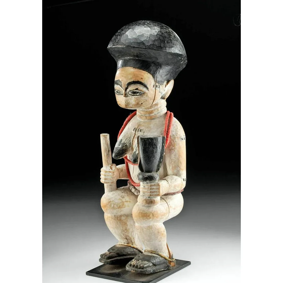 Akan Female Fertility Shrine Figure, Ghana #684 - Image 2