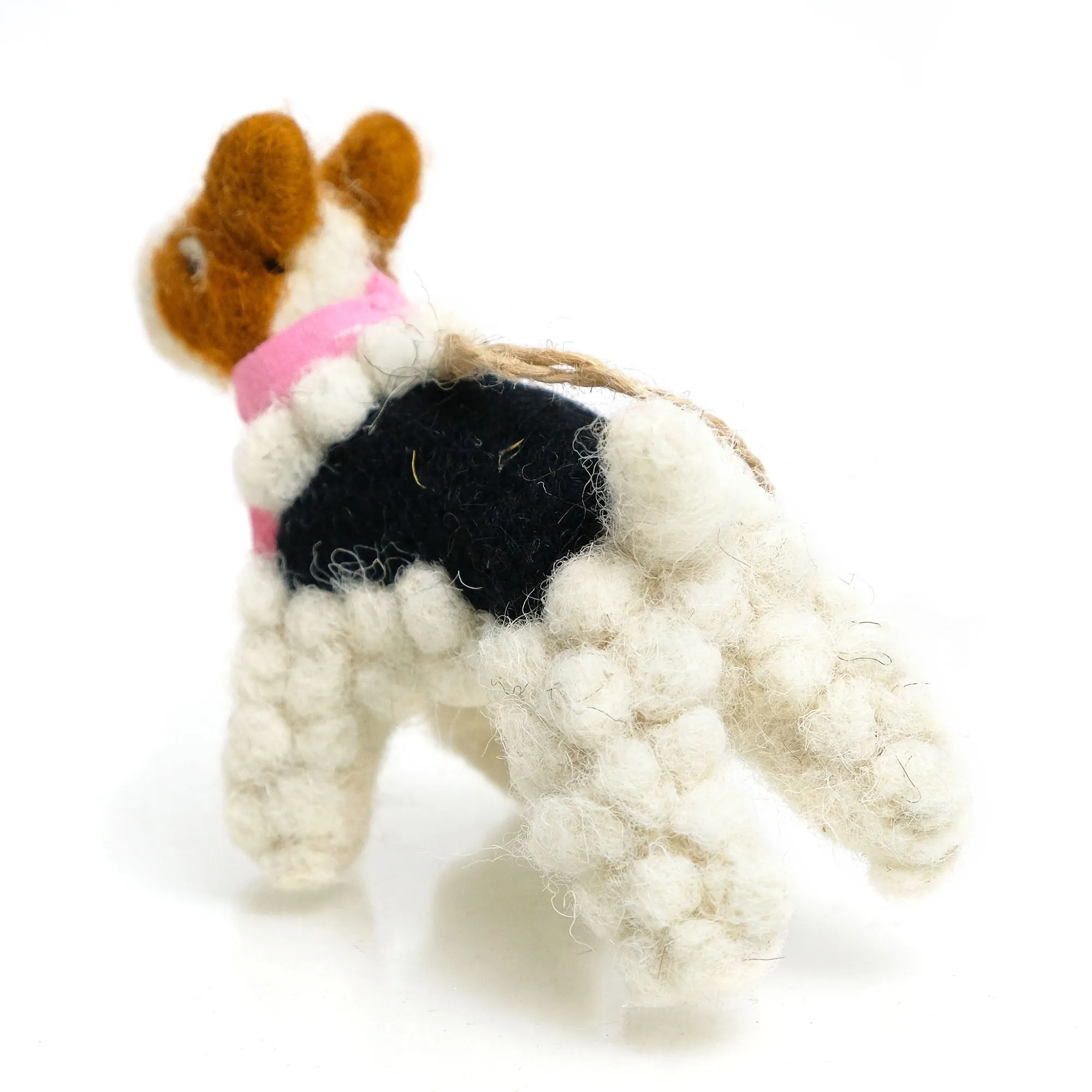 Festive Felted Dog Ornament 4 - Image 3