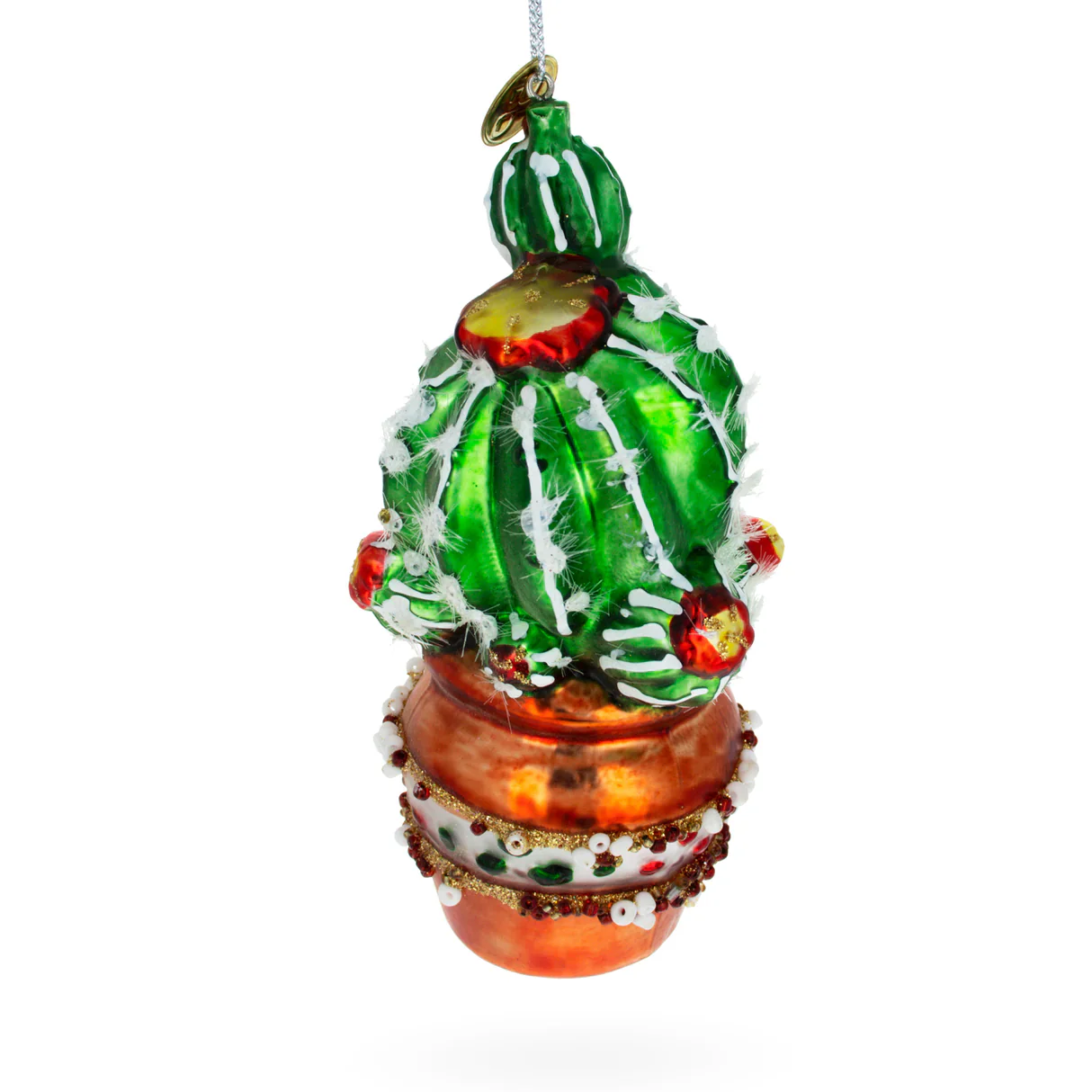 Festively Decorated Cactus in a Pot Ornament PS 50% OFF SALE - Image 2