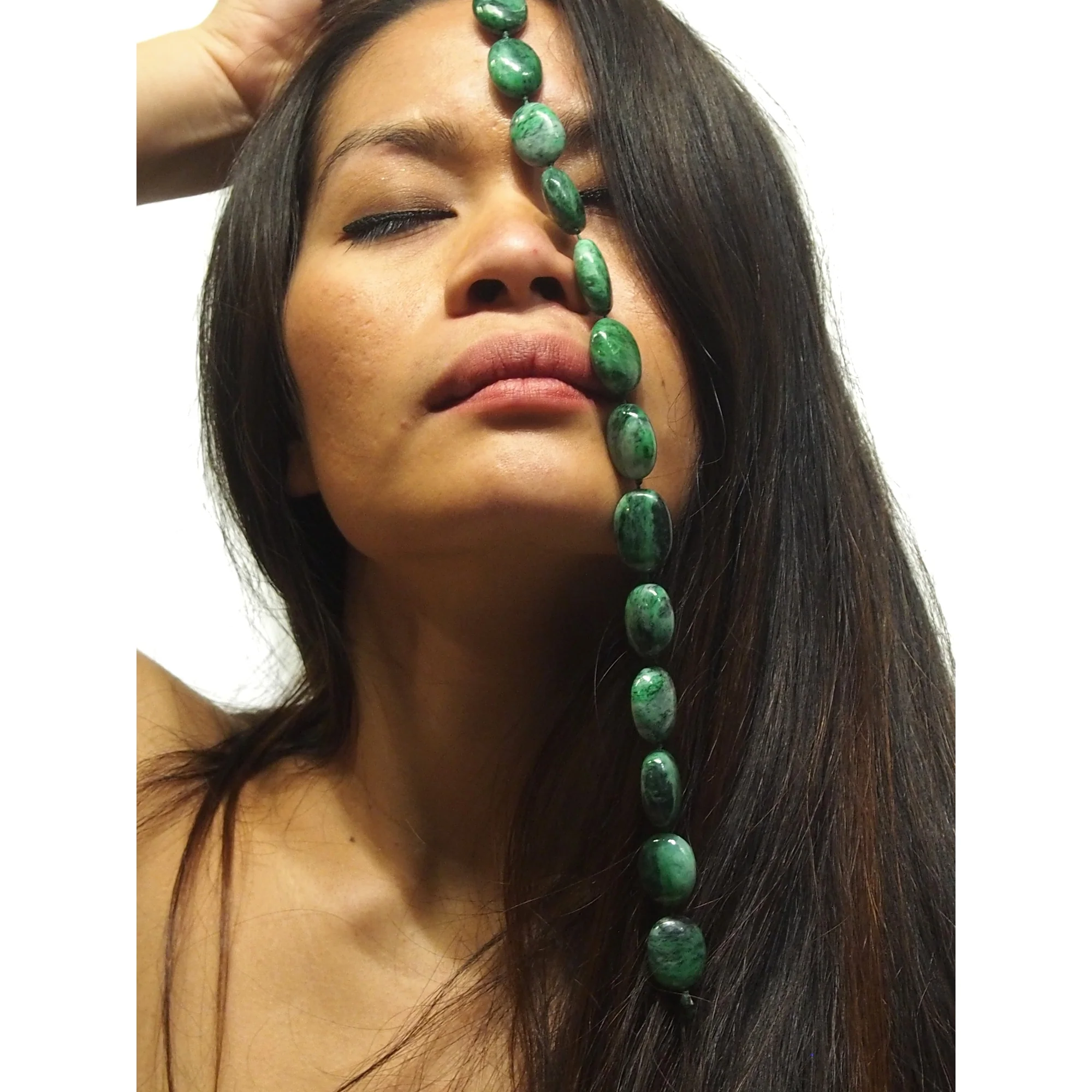 Fine Jade Smooth Oval Strand - Image 4