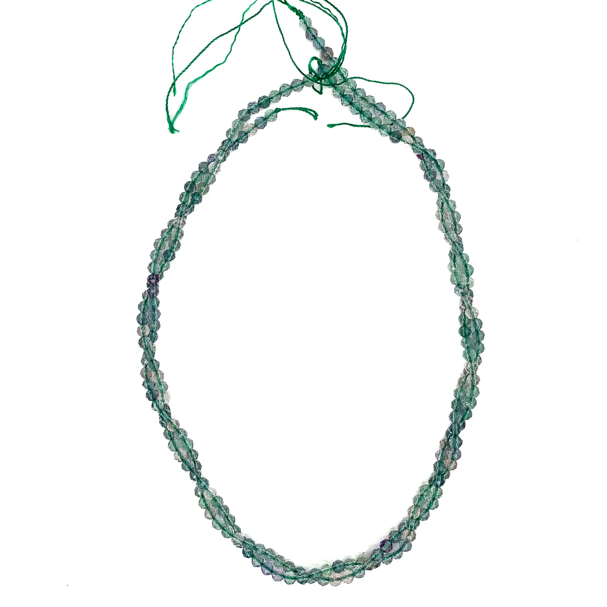 Fluorite Faceted 4mm Round Bead Strand - Image 4