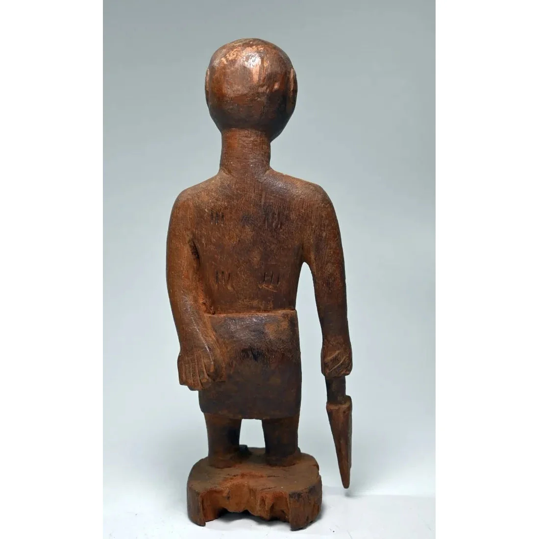 Fon Female Sculpture with Dagger, Togo / Dahomey #871 - Image 4