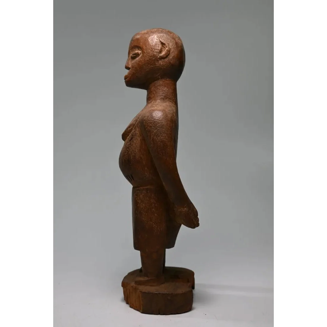 Fon Female Sculpture with Dagger, Togo / Dahomey #871 - Image 5