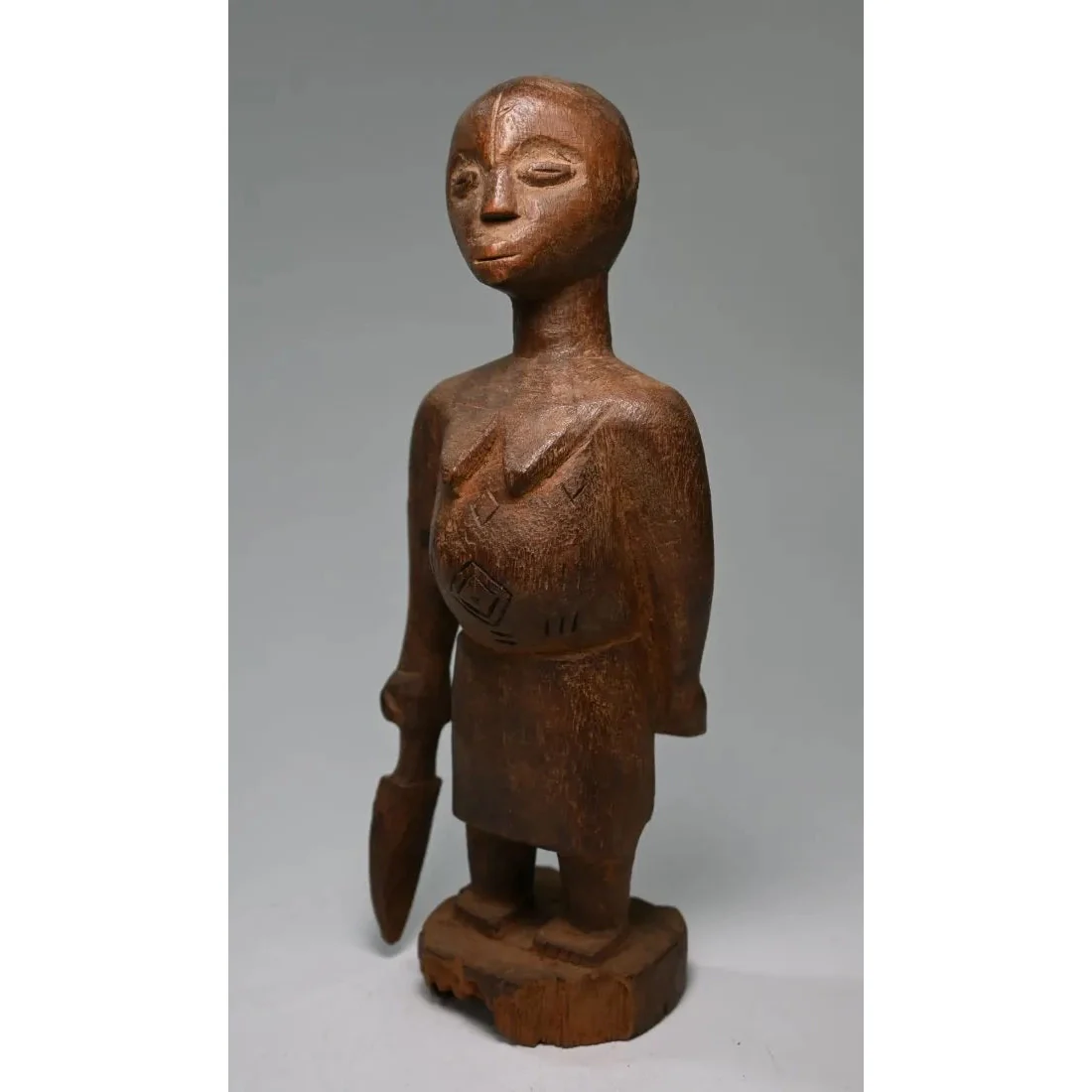 Fon Female Sculpture with Dagger, Togo / Dahomey #871 - Image 6