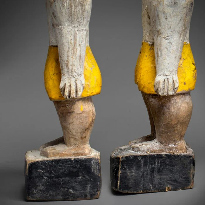 Fon Hohovi "Triplets" Memorial Figures, Benin / Togo # - Image 12