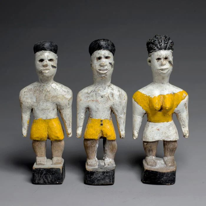 Fon Hohovi "Triplets" Memorial Figures, Benin / Togo # - Image 2
