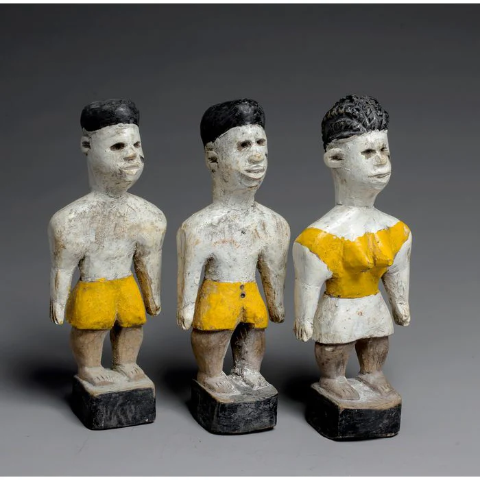 Fon Hohovi "Triplets" Memorial Figures, Benin / Togo # - Image 3
