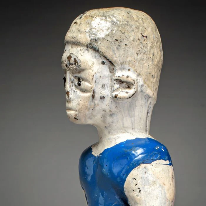Fon Hohovi "Twin" Memorial Figure by The "Master of the Blue Shorts Carver", Benin / Togo #598 - Image 10