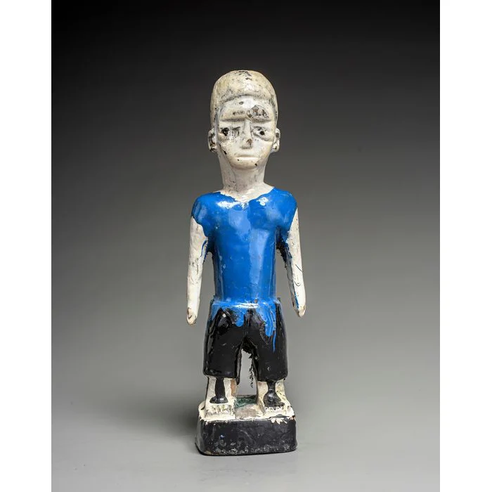 Fon Hohovi "Twin" Memorial Figure by The "Master of the Blue Shorts Carver", Benin / Togo #598 - Image 2