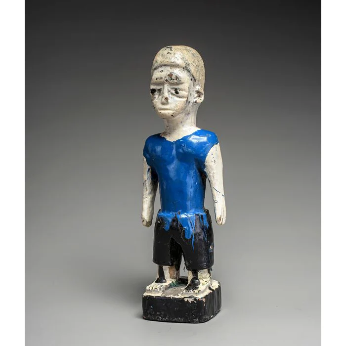 Fon Hohovi "Twin" Memorial Figure by The "Master of the Blue Shorts Carver", Benin / Togo #598 - Image 3