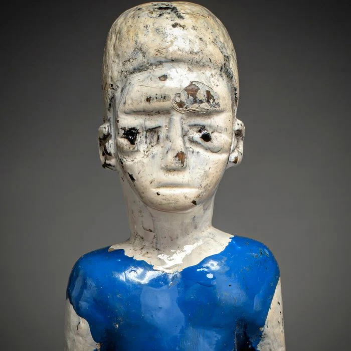 Fon Hohovi "Twin" Memorial Figure by The "Master of the Blue Shorts Carver", Benin / Togo #598 - Image 8