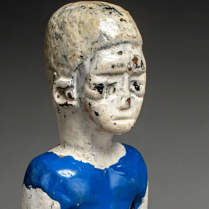 Fon Hohovi "Twin" Memorial Figure by The "Master of the Blue Shorts Carver", Benin / Togo #598 - Image 9