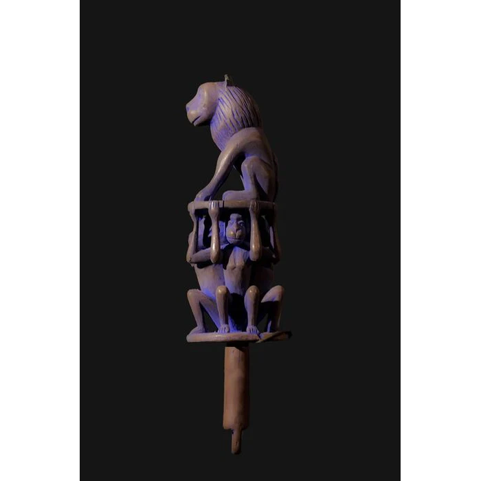 Fon Lion Power Sceptre, Benin #820 - Image 2