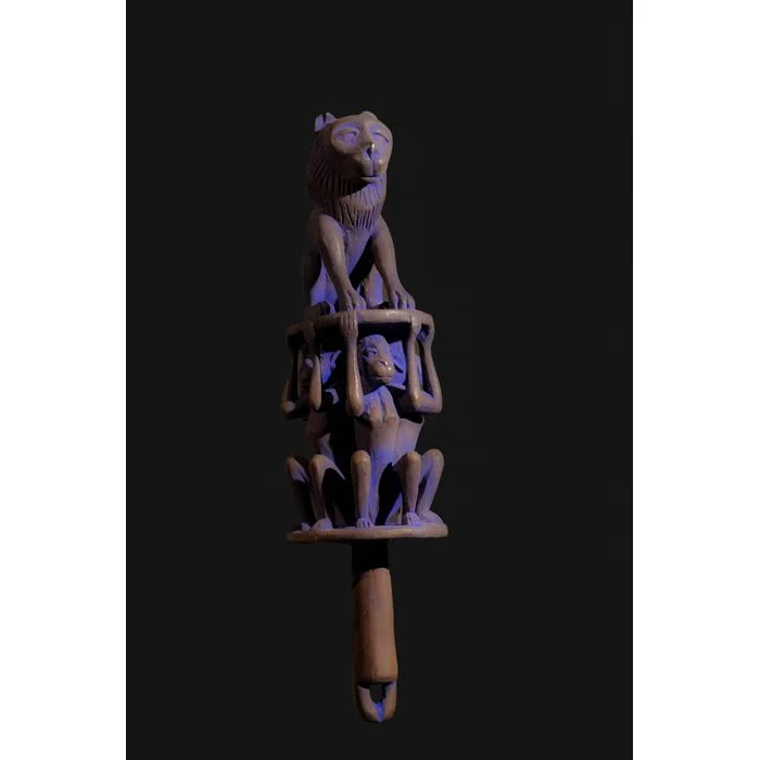Fon Lion Power Sceptre, Benin #820 - Image 4
