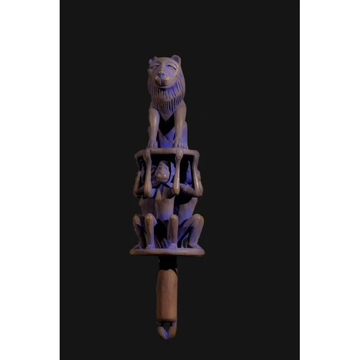 Fon Lion Power Sceptre, Benin #820 - Image 5