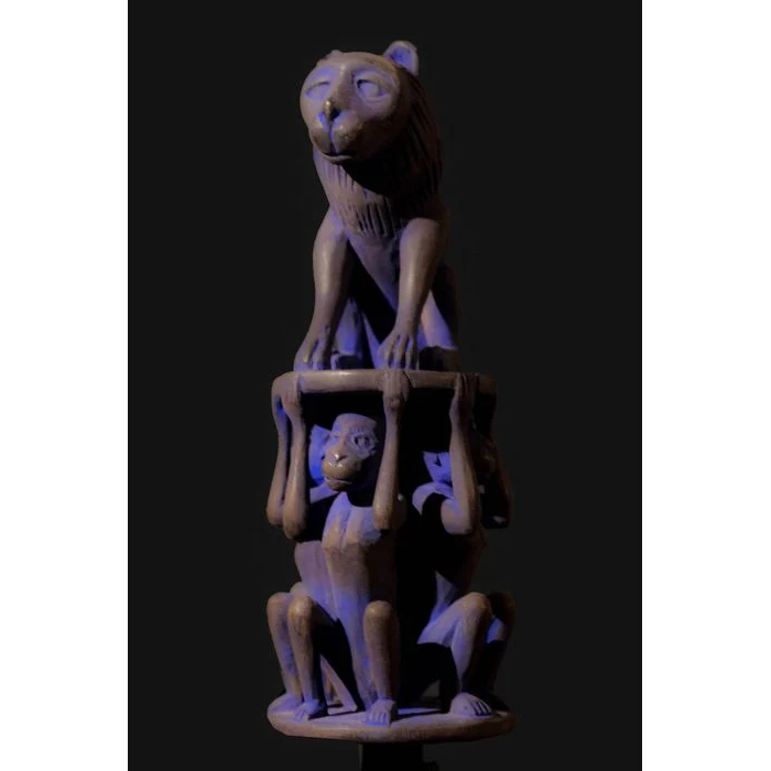 Fon Lion Power Sceptre, Benin #820 - Image 7