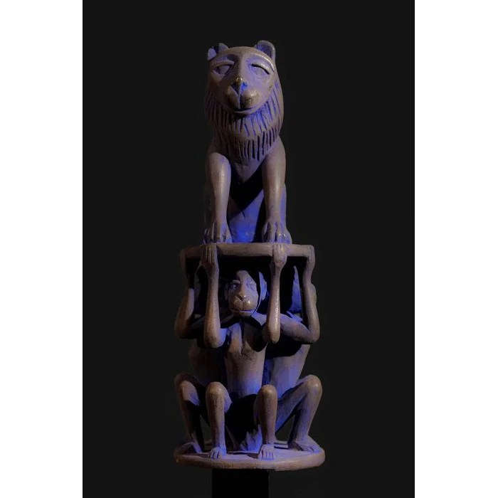 Fon Lion Power Sceptre, Benin #820 - Image 9