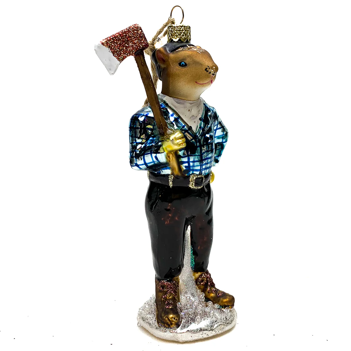 Forest Friends Burly Lumberjacks Ornaments - Bear or Squirrel - Image 3