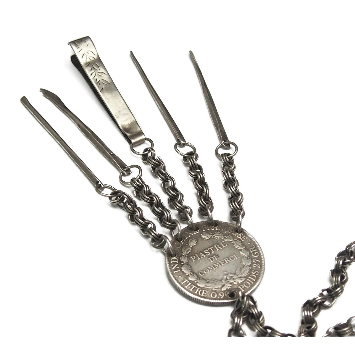 French 1922 Coin Chatelaine - Image 3