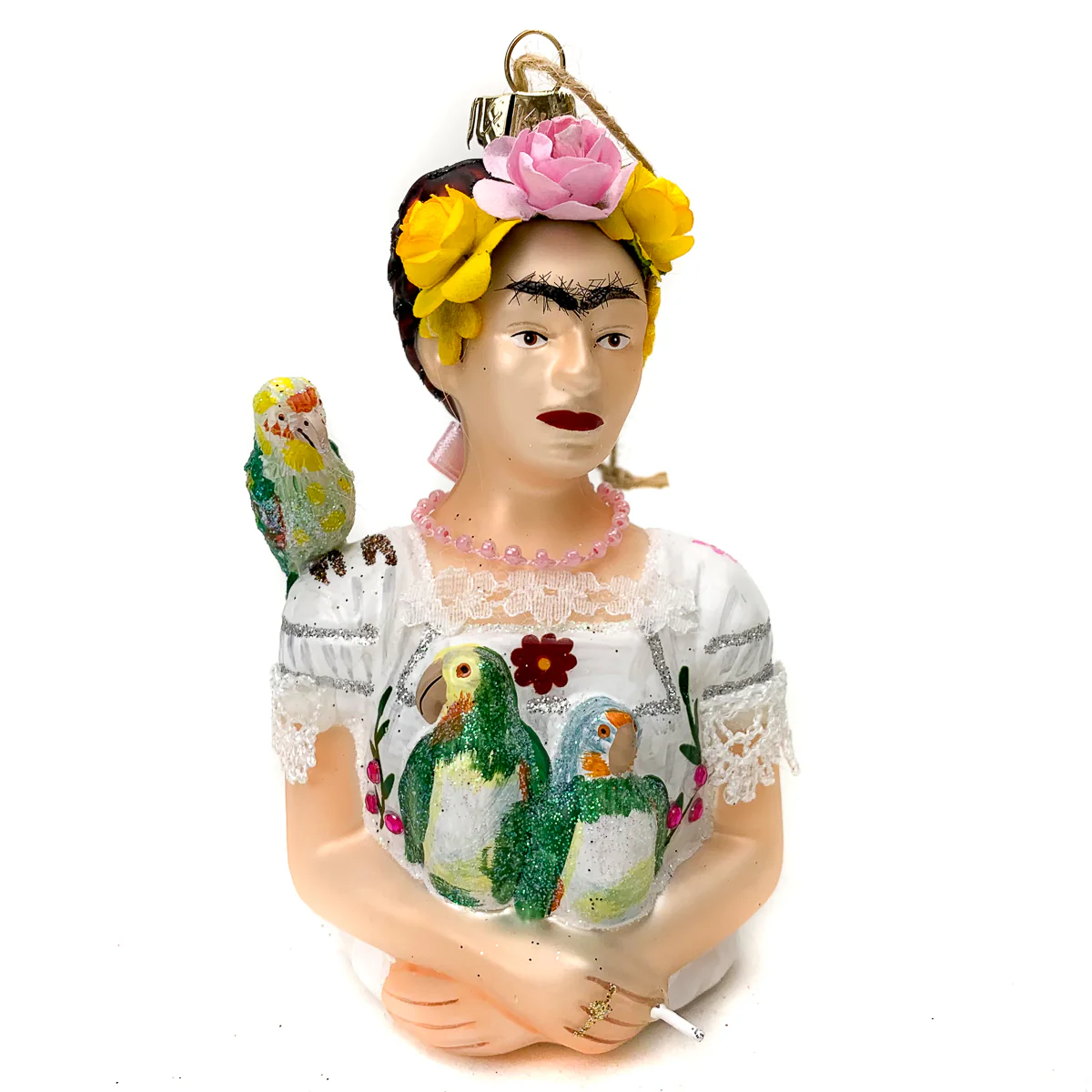 Frida Kahlo with Parrots Ornament - Image 2