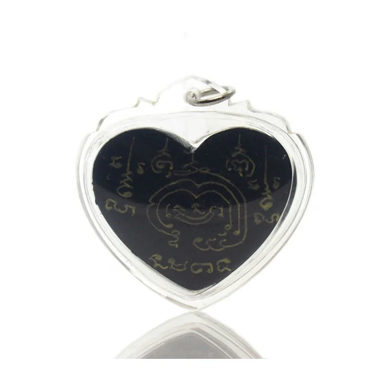 Ganesha "Phra Pi Khanet" Lotus Heart Thai Amulet Pendant - 25 - Image 3