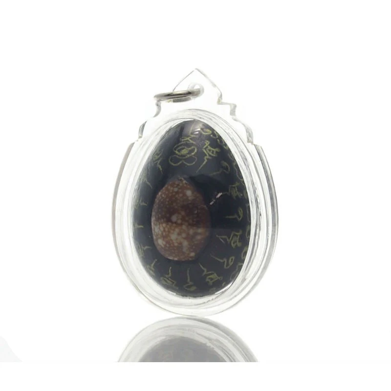 Ganesha "Phra Pi Khanet" Lotus Oval Thai Amulet Pendant - 26 - Image 3