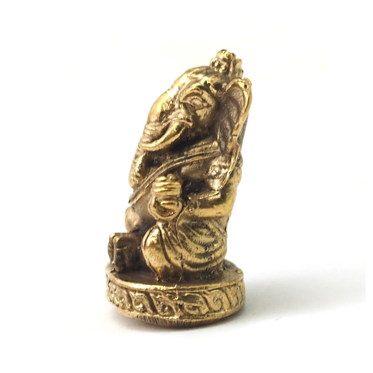 Ganesha Seated  Brass Statue - Image 2