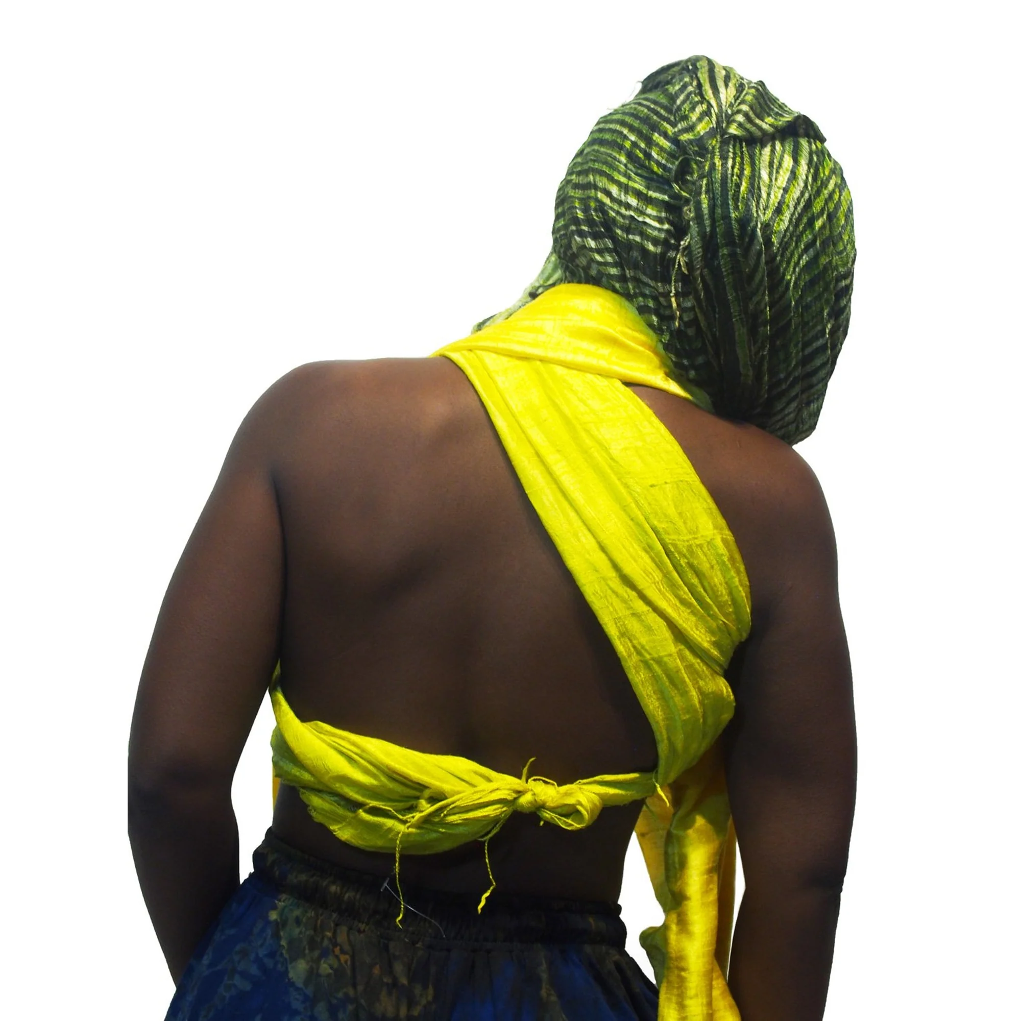 Tie Dye Parachute Skirt Royal Blue With Thai Mixed Colors 100% Silk Shawls 8 EACH PIECE SOLD SEPARATELY - Image 6