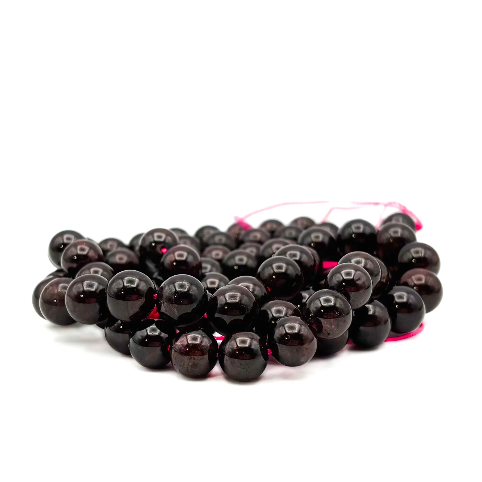 Garnet 10mm Smooth Rounds Bead Strand - Image 10