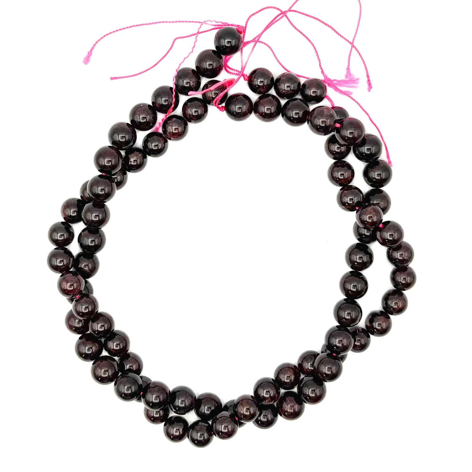 Garnet 10mm Smooth Rounds Bead Strand - Image 11