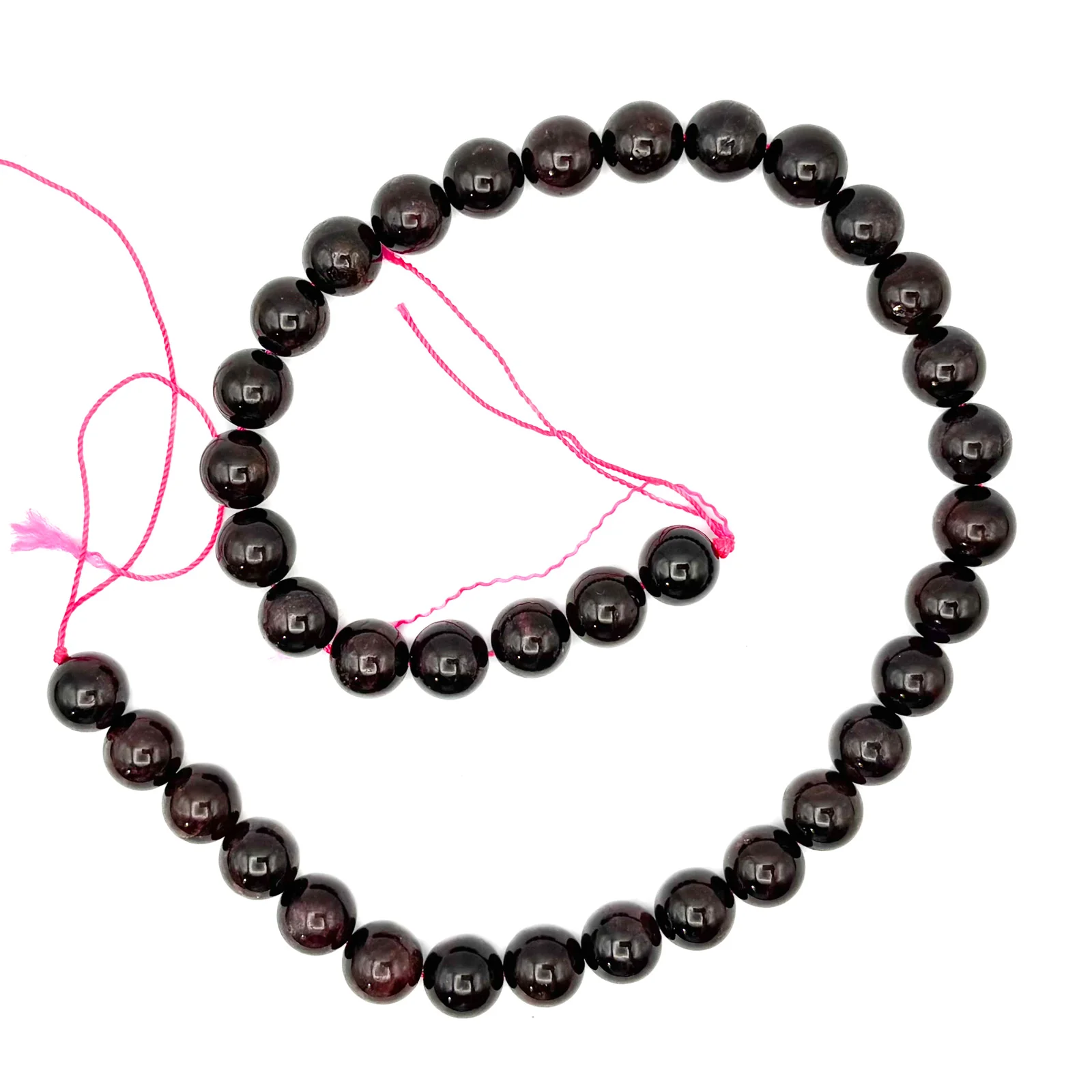 Garnet 10mm Smooth Rounds Bead Strand - Image 2