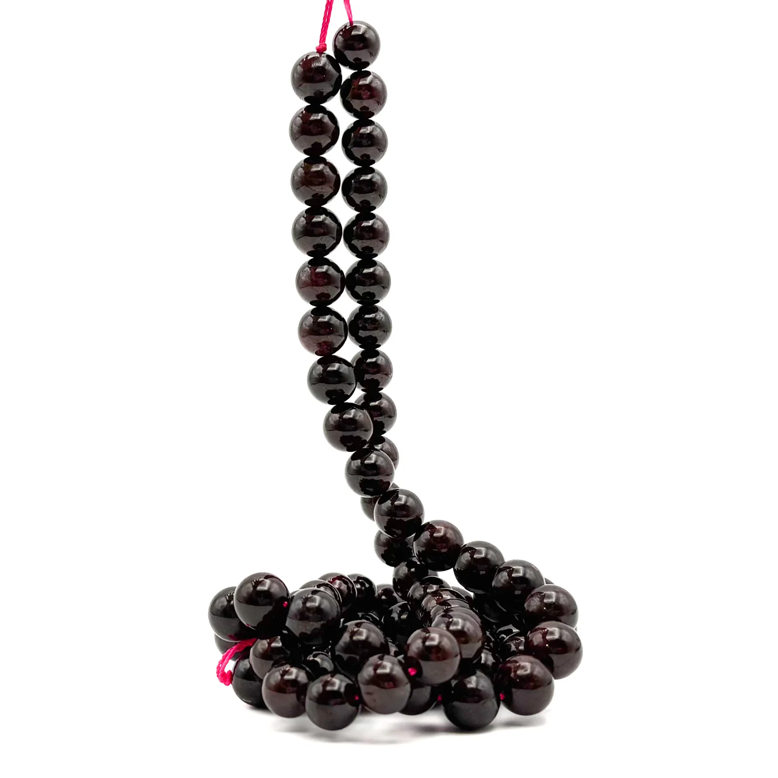 Garnet 10mm Smooth Rounds Bead Strand - Image 3