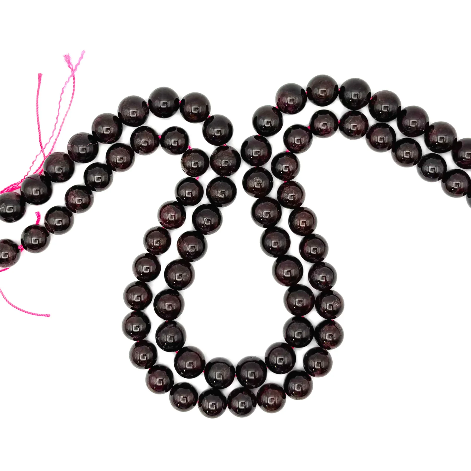 Garnet 10mm Smooth Rounds Bead Strand - Image 7