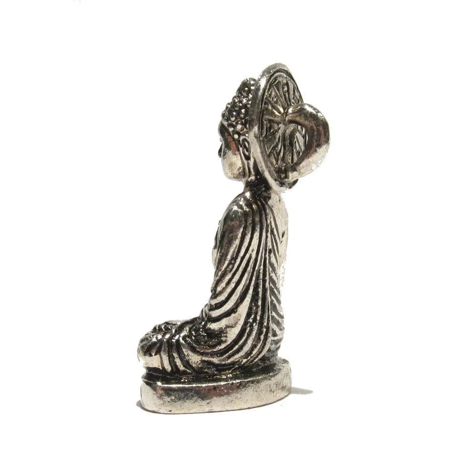 "German Silver" Buddha Defeating Evil Pendant - Image 2