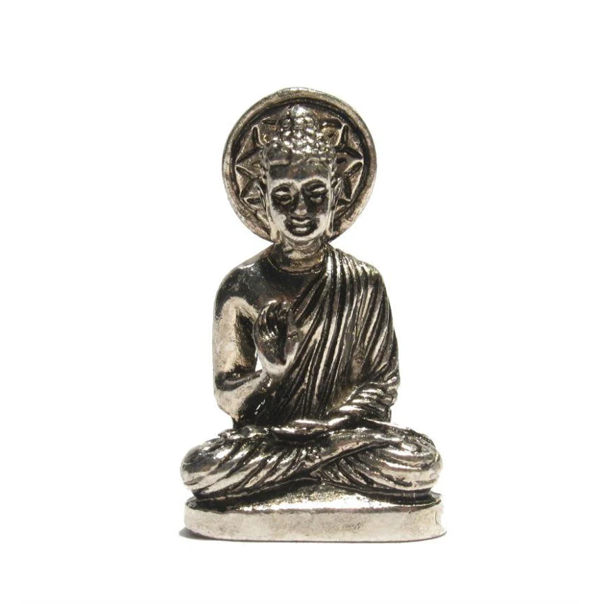 "German Silver" Buddha Defeating Evil Pendant - Image 4
