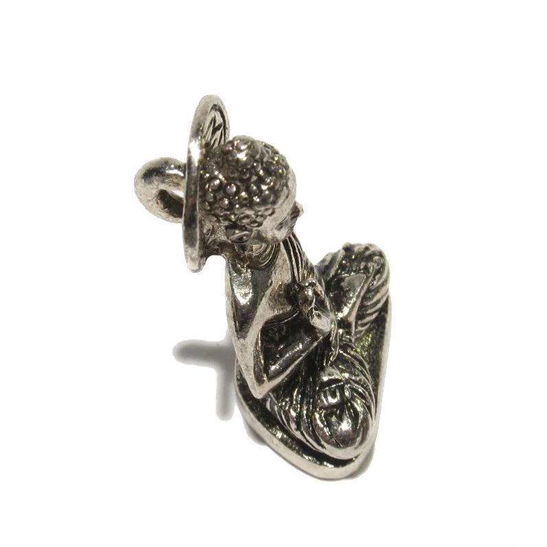 "German Silver" Buddha Defeating Evil Pendant - Image 5