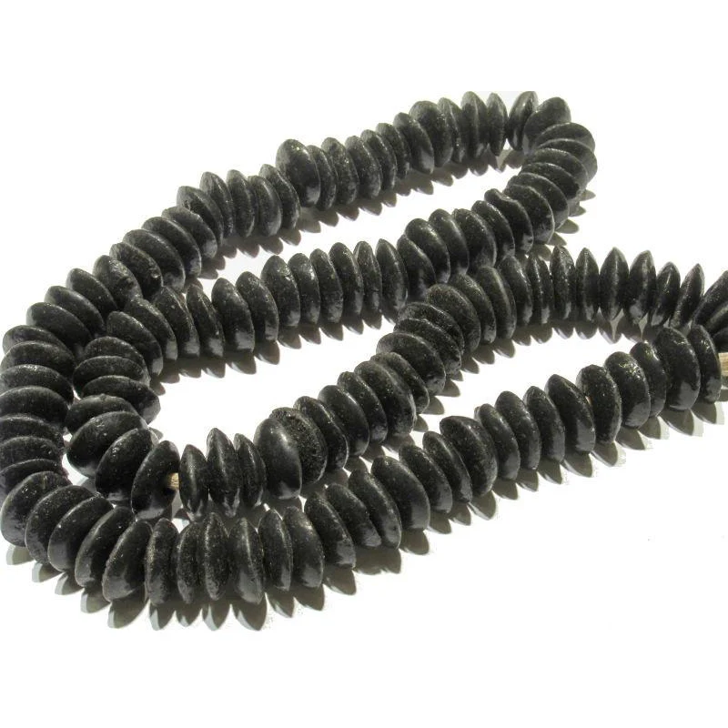 Ghana Powder Glass Disc Beads / Necklace - Image 5