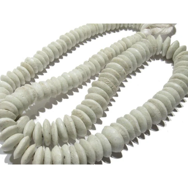 Ghana Powder Glass XL Disc Beads / Necklace - Image 4