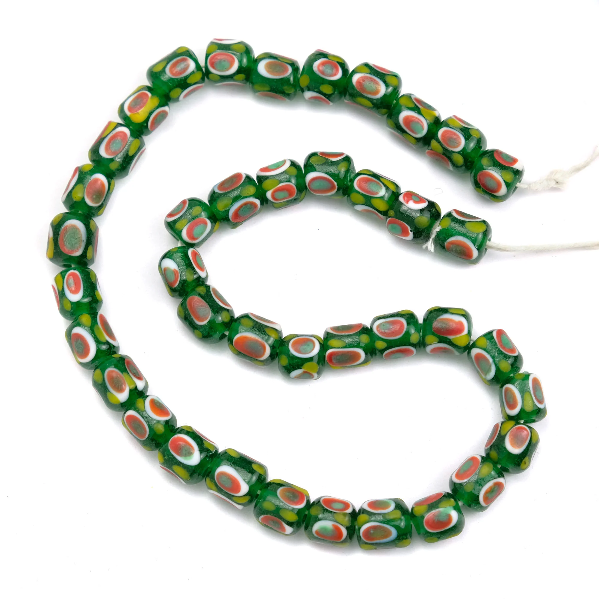 Eye Beads Recycled Glass Strand #11 - Image 2