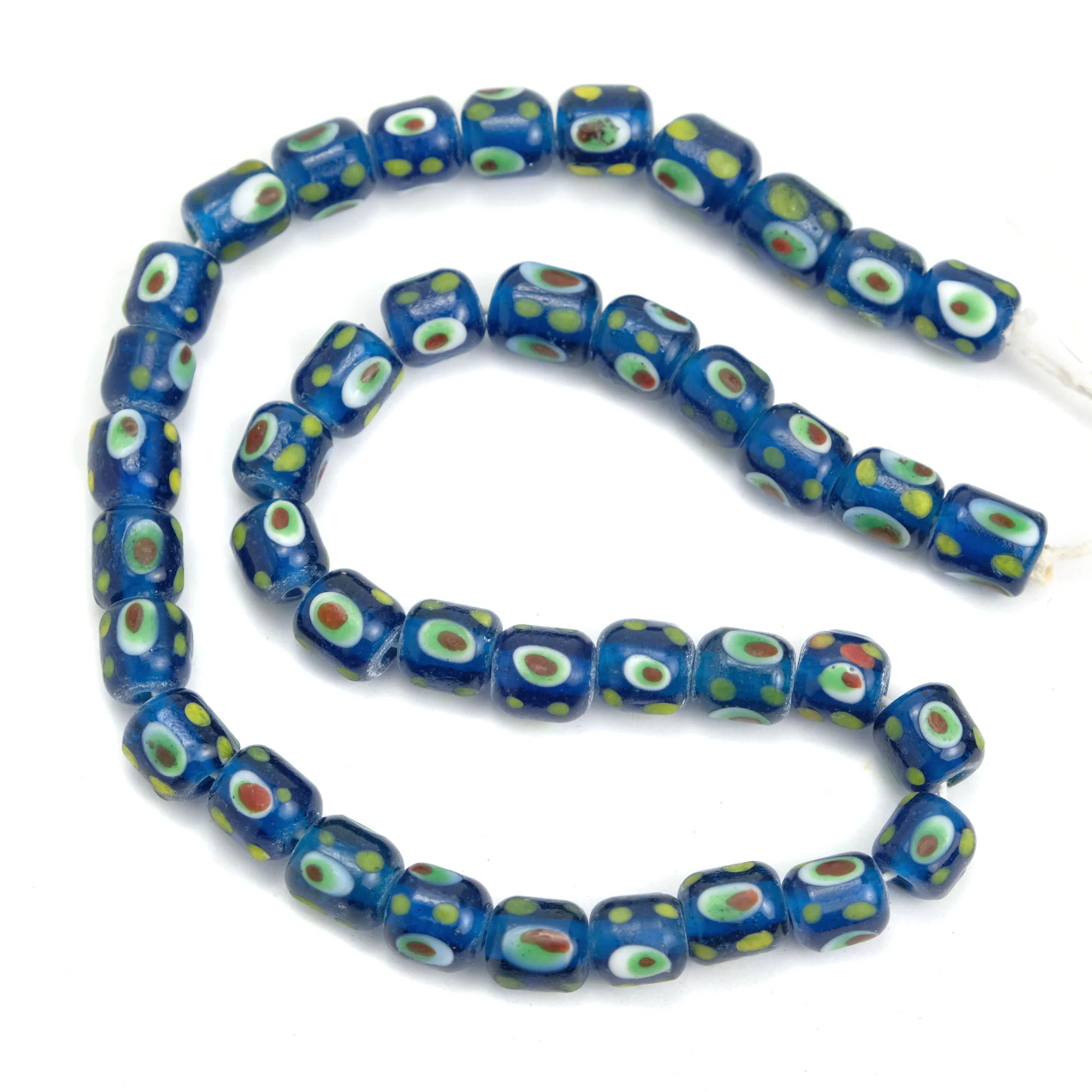 Eye Beads Recycled Glass Strand #12 - Image 2