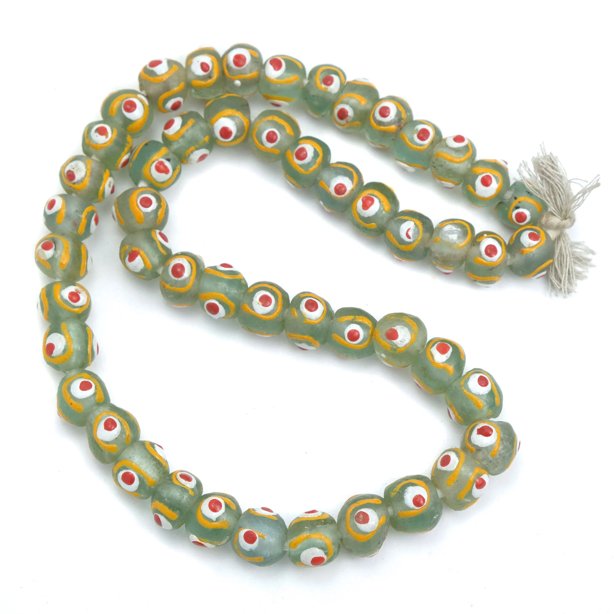 Eye Beads Recycled Glass Strand #9 - Image 2