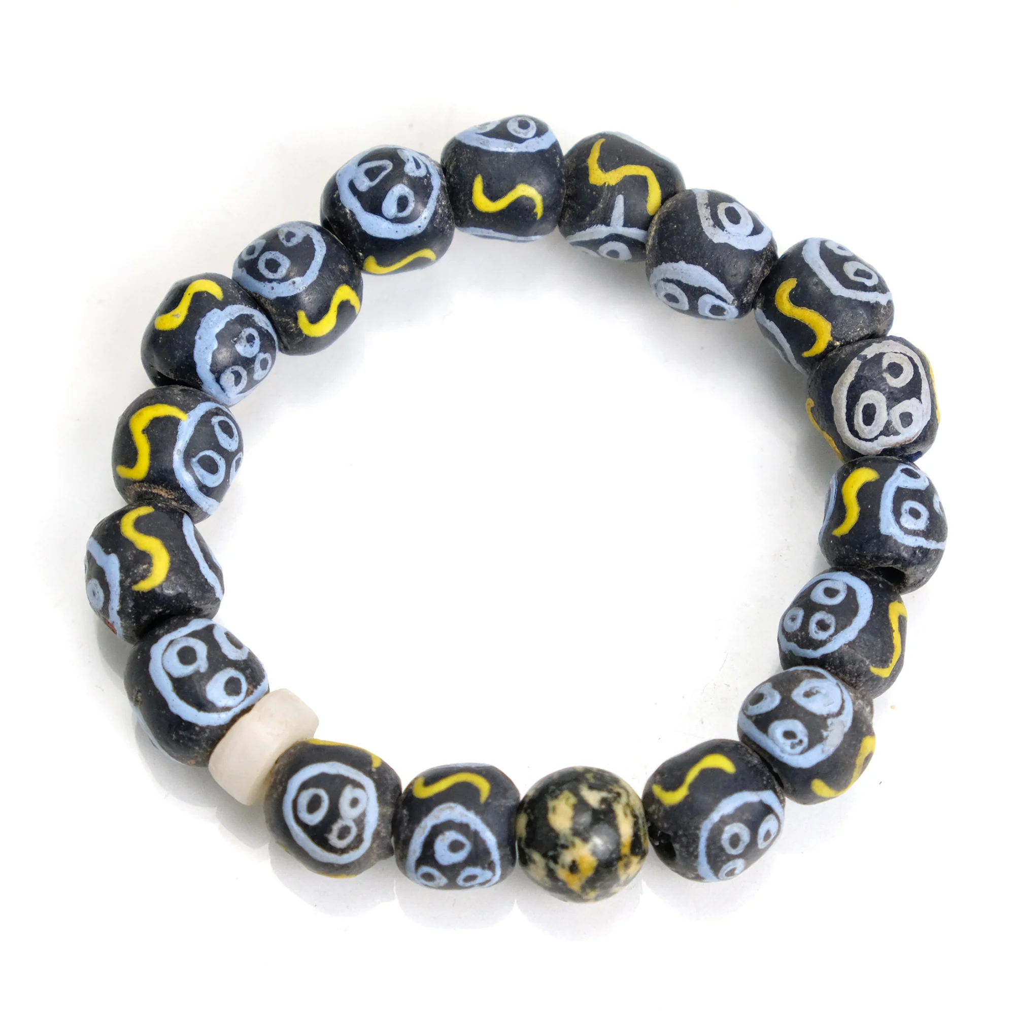 Glass Bead Stretch Bracelet #3 - Image 2