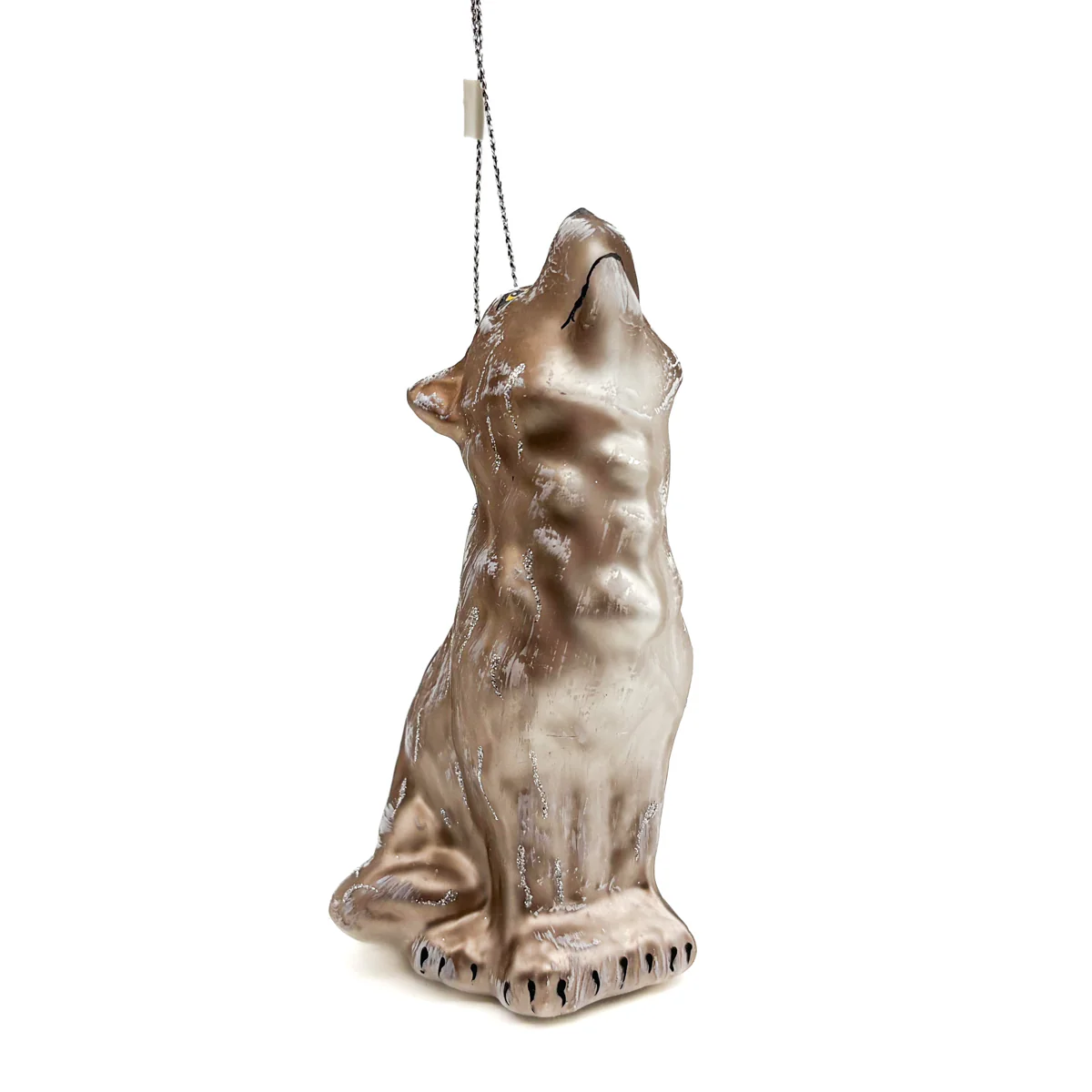 Glass Gray Wolf Ornaments - Image 5
