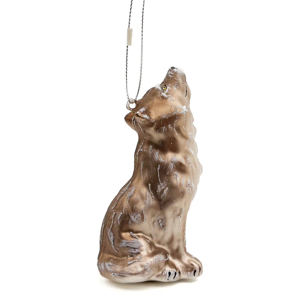 Glass Gray Wolf Ornaments - Image 6