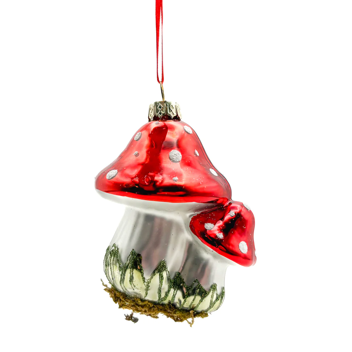 Mushroom Family Glitter Ornaments - Image 2
